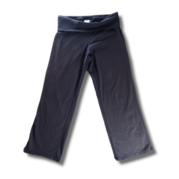 𝅺patagonia Black Fold-Over 3/4 Yoga Leggings - Picture 1 of 4